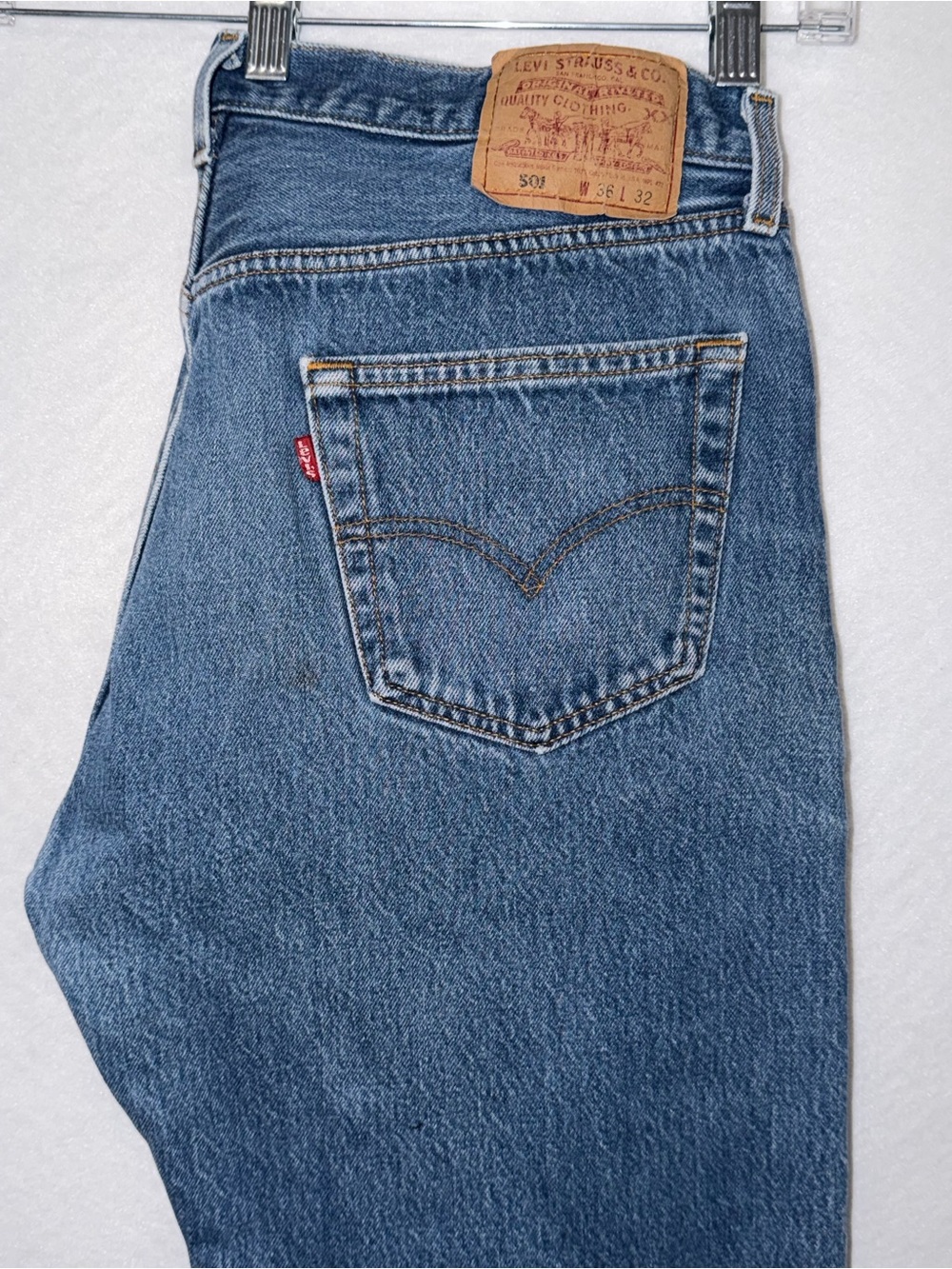 VTG 501 1997 Levi's Men's Medium Blue Relaxed Denim Jeans
